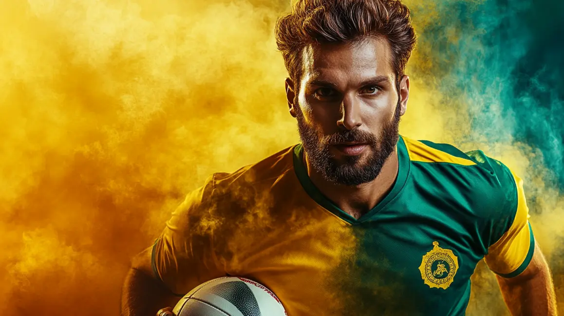 A team of powerful American football players stands ready for the game, representing the thrilling, high-stakes betting opportunities you can find for the NFL at 7BETBD.