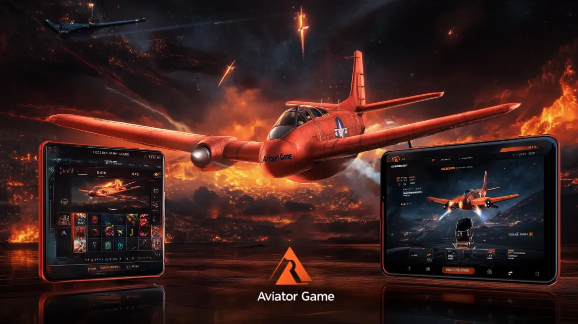 The 'Aviator Game' is showcased on a variety of high-tech devices, with a red plane at the center, promising a fast, modern, and reliable gaming experience for all 7BETBD players.