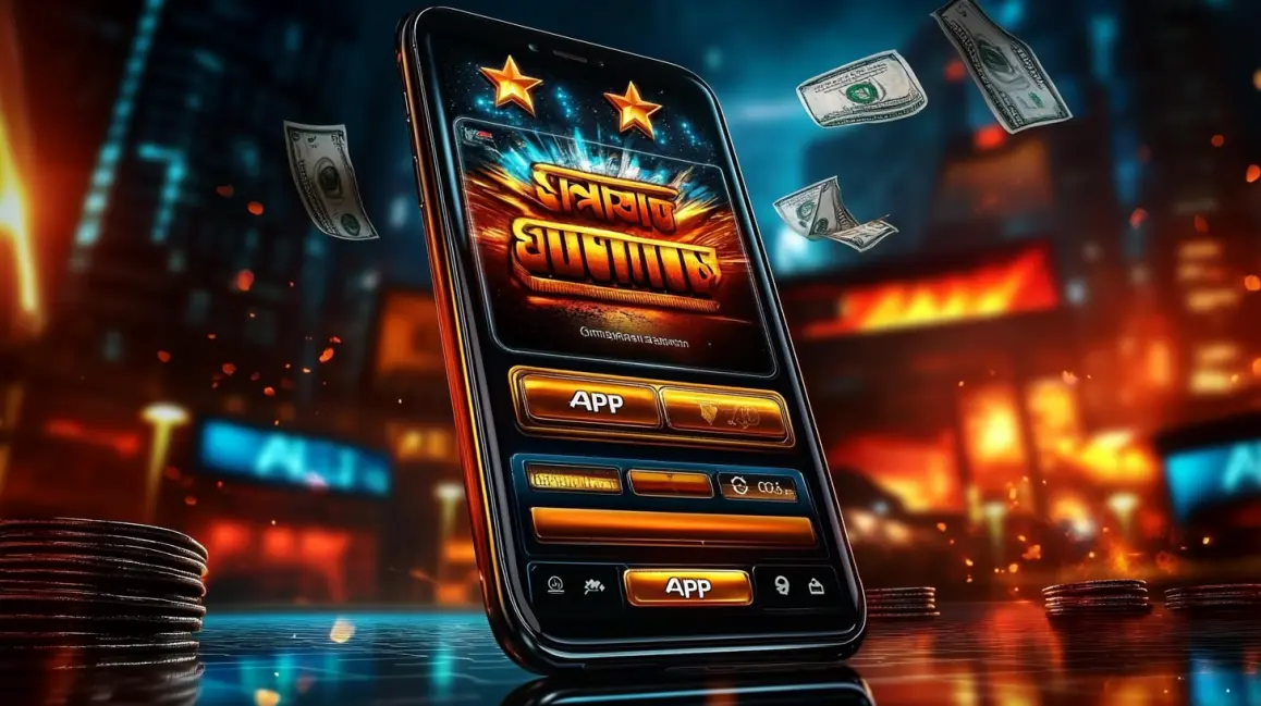 In a packed stadium, a woman holds a phone showing the 7BETBD app, your all-access pass to live sports betting and instant, in-play wagers on every game.