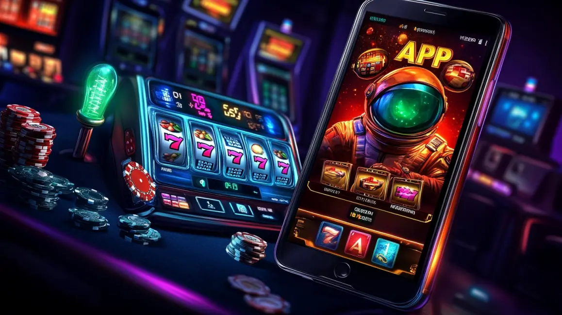 In a packed stadium, a woman holds a phone with a sports betting app, showcasing the thrilling live betting experience and instant access to odds you get with 7BETBD.